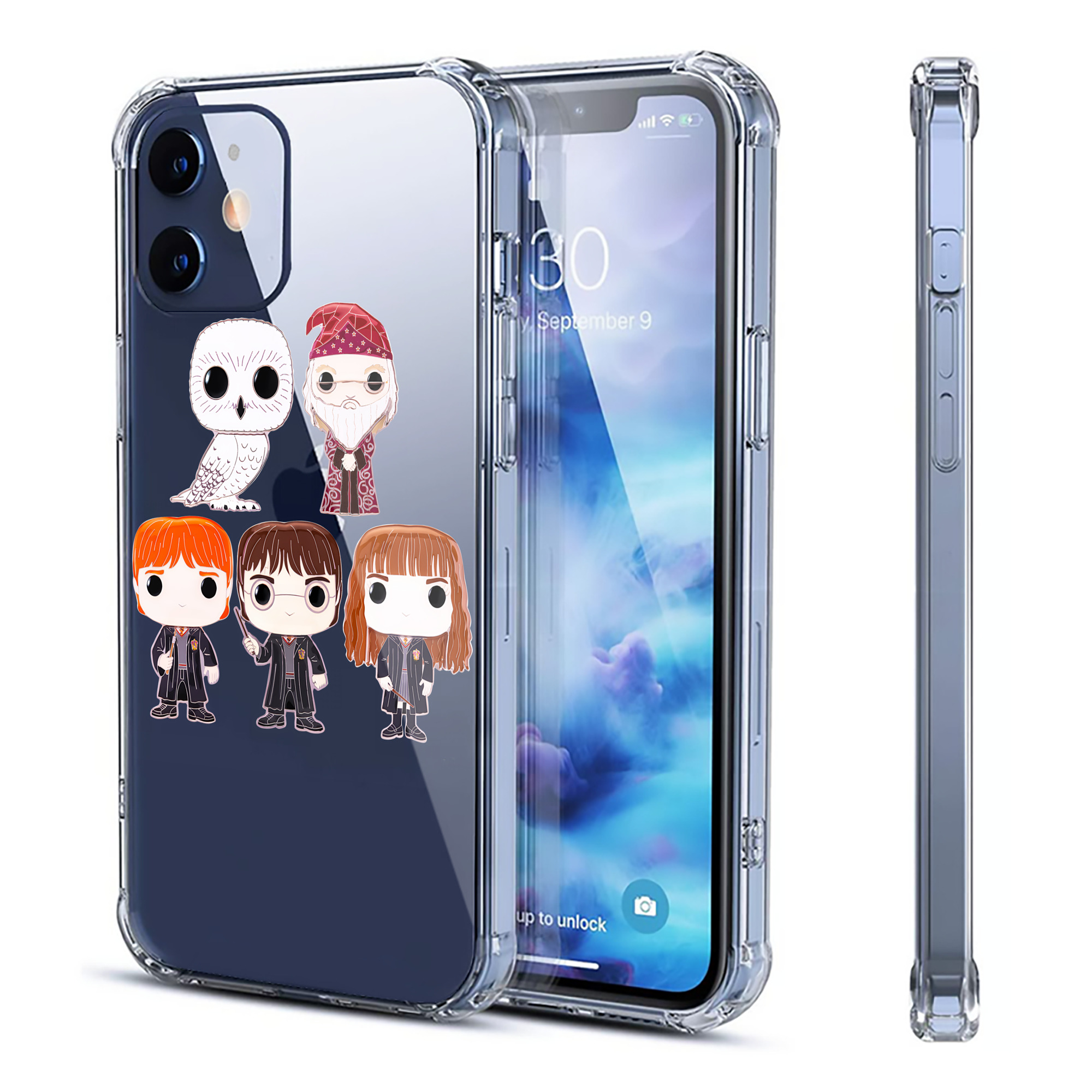 （画像用） Harry Potter ハリー・ポッターシリーズ 【iPhone 12シリーズ対応】透明スマホケース（クリアソフトケース）